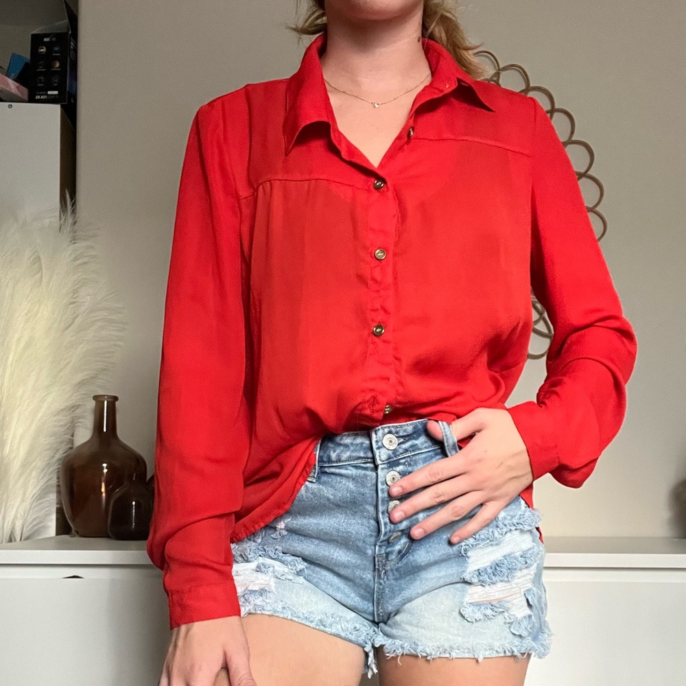 FLOWY BLOUSE (size: women’s large)